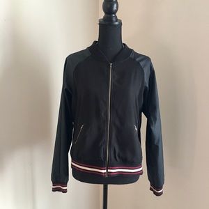 Black bomber jacket